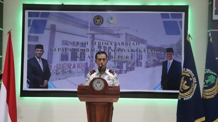 Sertijab Kalapas Abepura, Kakanwil Ditjenpas Papua Minta Perketat Pengawasan