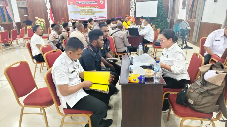 Itwasda Polda Papua Laksanakan Audit Kinerja di Polres Asmat