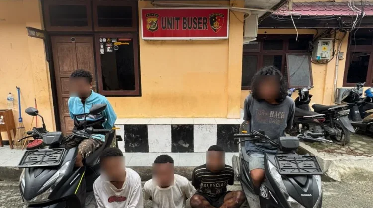 Sat Reskrim Polres Jayapura Ringkus Komplotan Curanmor