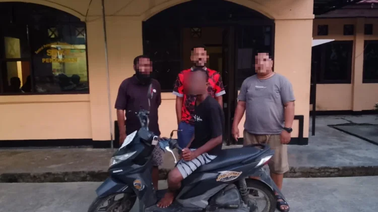 Tim Khaley Polsek Sentani Timur Amankan Pelaku Curanmor di Arso