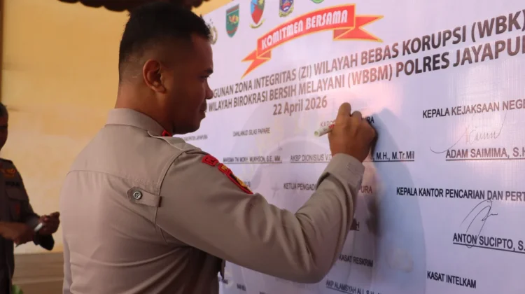 Polres Jayapura perkuat Komitmen Zona Integritas menuju WBK dan WBBM