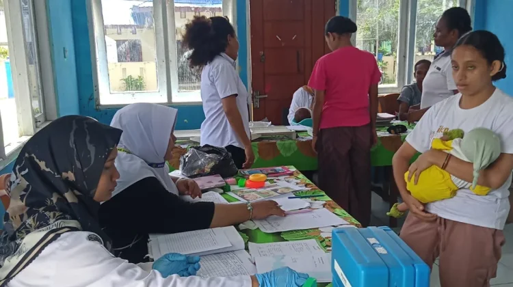 Puskesmas Skouw Fokuskan Layanan Kesehatan Bayi Balita Melalui Posyandu