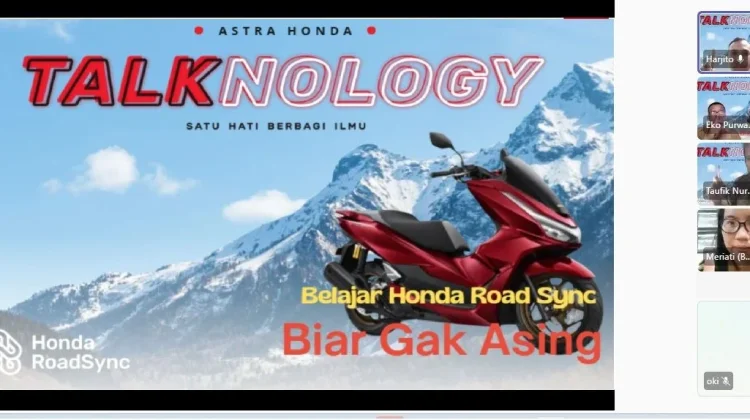 AHM Papua Menggelar Webinar Sharing Technology Honda RoadSync