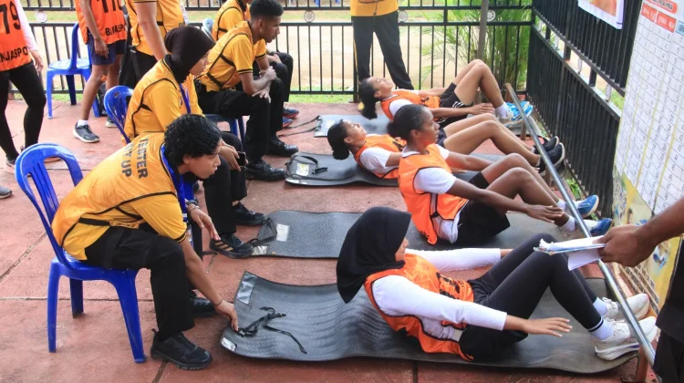 Polda Papua Gelar Uji Kesamaptaan Jasmani Seleksi Taruna-Taruni Akpol 2026