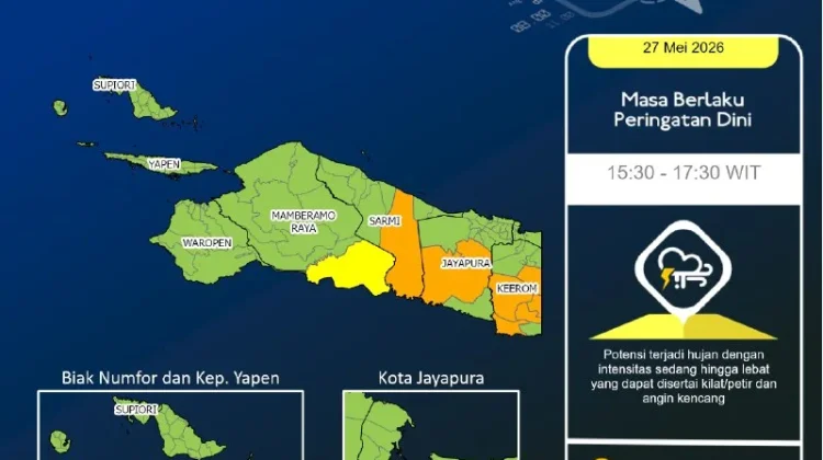 BMKG Waspadai Hujan Lebat di Empat Wilayah