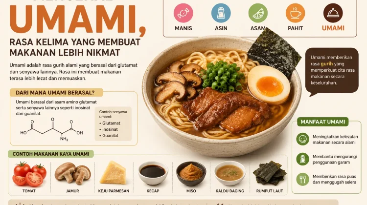 Mengenal Umami, Rasa Kelima yang Membuat Makanan Lebih Nikmat