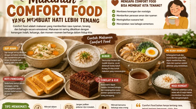 Makanan Comfort Food yang Membuat Hati Lebih Tenang