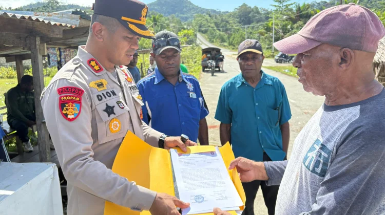 Polres Jayapura Buka Palang Jalan Maribu–Depapre, Jembatani Aspirasi Masyarakat