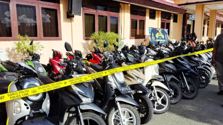 Polres Jayapura Amankan 15 Orang Tersangka dan 37 Motor