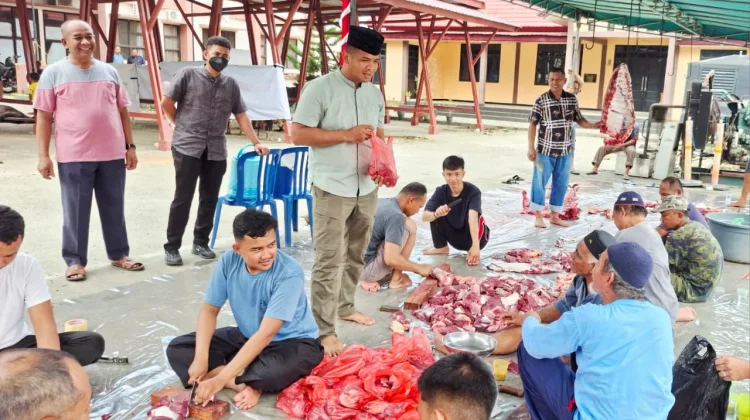 Polres Jayapura Laksanakan Salat Idul Adha dan Pemotongan Hewan Kurban