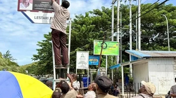 Bappenda Kabupaten Jayapura Sidak Papan Reklame Tak Berizin di Sentani Timur
