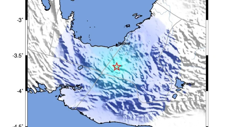 Gempa M3,9 Guncang Nabire, Tak Berpotensi Tsunami