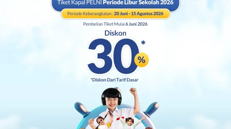 PELNI Beri Diskon Tiket Kapal 30 Persen Selama Libur Sekolah