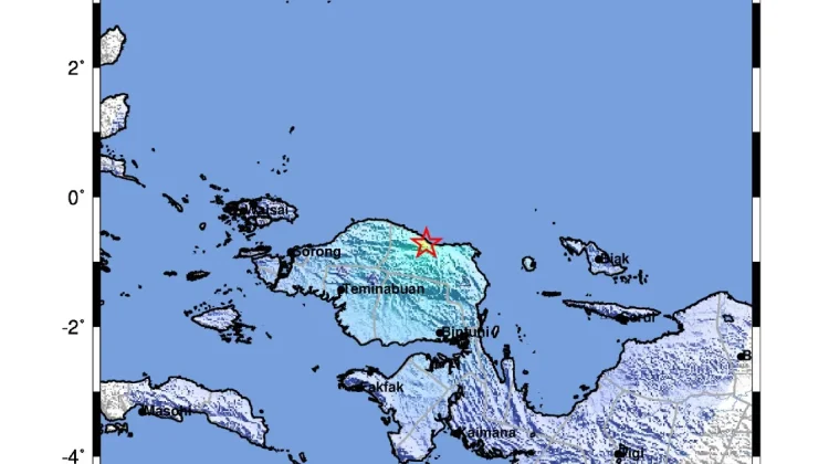 Gempa M4,8 Guncang Manokwari, Tak Berpotensi Tsunami