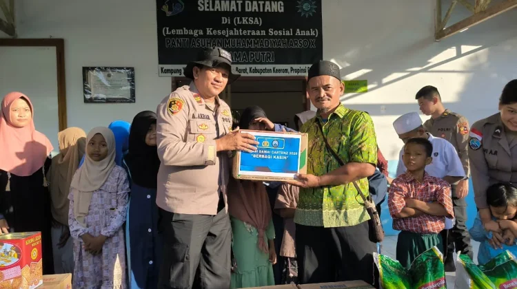 Tawa Anak Panti Asuhan di Keerom Sambut Kehadiran Satgas Damai Cartenz