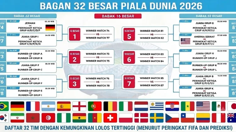 Tim-Tim Unggulan Piala Dunia 2026 Kian Sengit Amankan Tiket 32 Besar