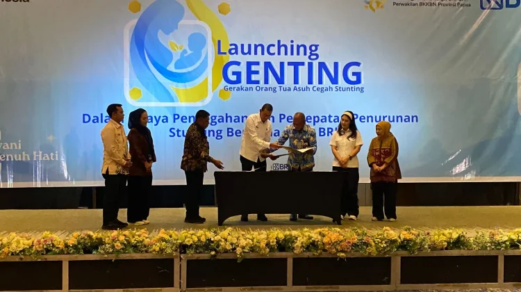 BRI Salurkan Bantuan Nutrisi dan Sanitasi lewat Program Genting di Papua