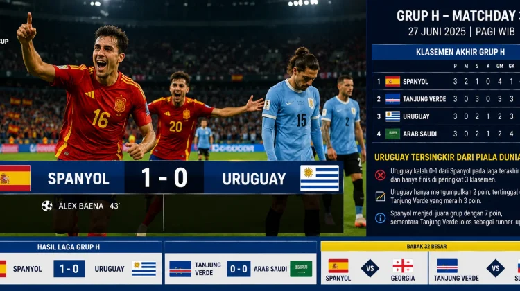 Uruguay Kemasi Koper setelah Kalah Melawan Spanyol