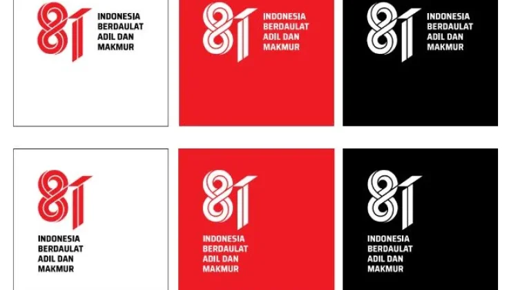 Tiga Warna Jadi Identitas Visual Logo HUT ke-81 Kemerdekaan RI