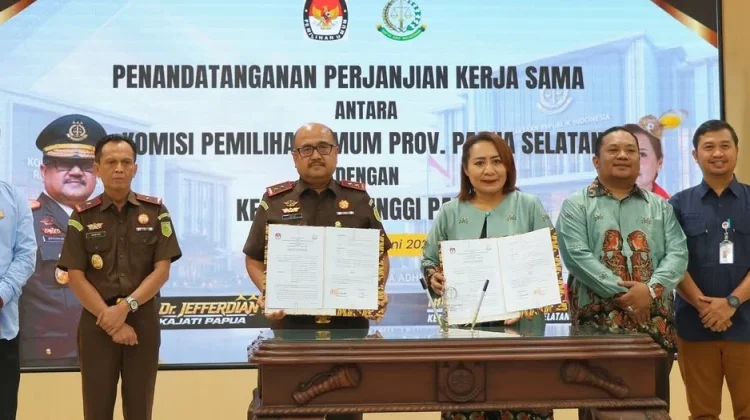 KPU Papua Selatan dan Kejati Papua Sepakat Kawal Demokrasi