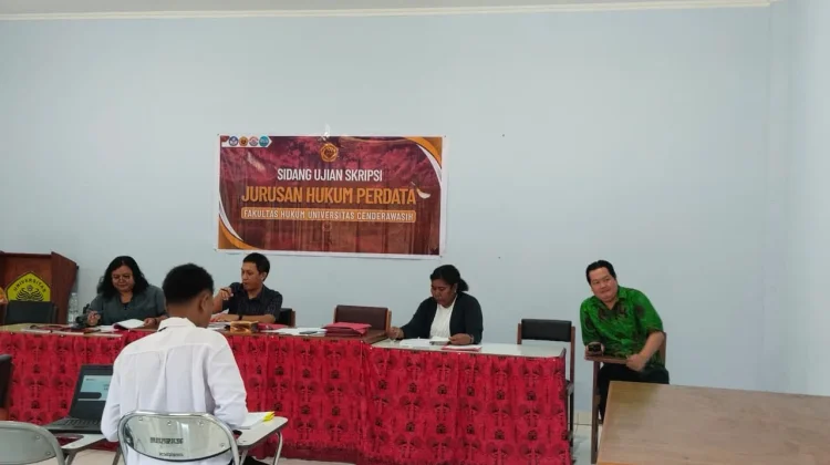 Fakultas Hukum Cenderawasih Kembali Gelar Sidang Skripsi Prodi Perdata dan Humas