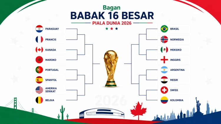 Bracket Rampung, Duel Sengit Babak 16 Besar Piala Dunia Dimulai