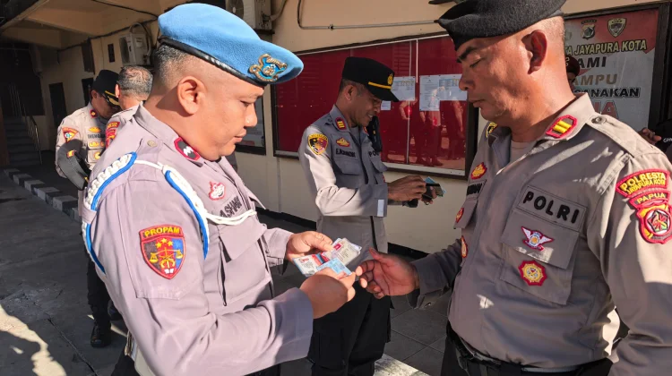 Sipropam Polresta Jayapura Kota Gelar Gaktibplin Perkuat Disiplin Personel