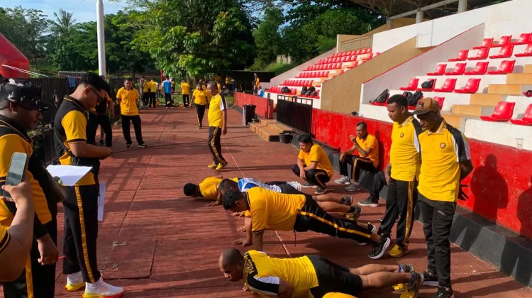 Jaga Stamina Personel Polresta Ikuti Kesamaptaan Jasmani Berkala