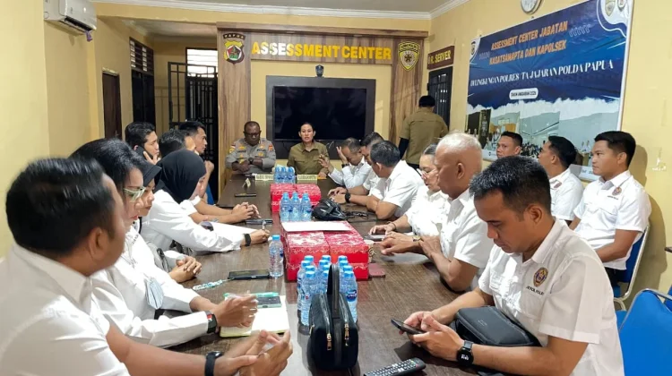 Biro SDM Polda Papua Gelar Assessment Jabatan Kasat Samapta dan Kapolsek