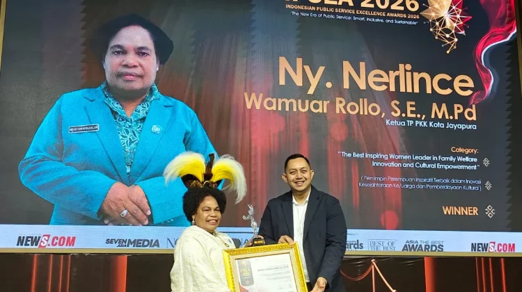 Ketua TP PKK Jayapura Raih IPSEA Award 2026