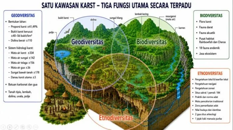 Putri Maibrat Temukan  Model Kebijakan Karst Terpadu,Dukung Usulan UNESCO Geopark