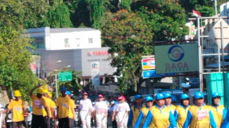 Lomba Gerak Jalan Memperingati HUT ke-81 RI Tingkat Kota Jayapura