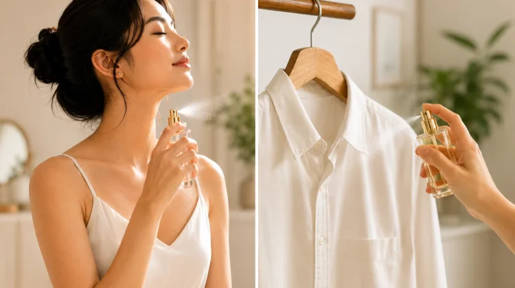 Pilih Mana, Semprot Parfum di Baju atau di Badan?