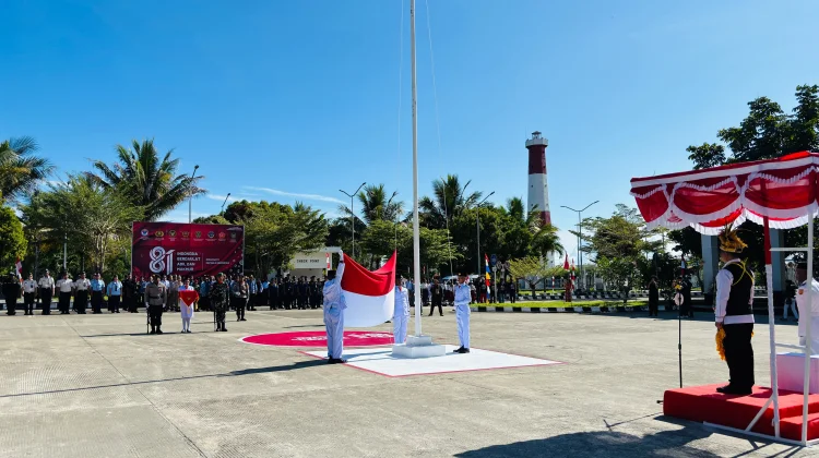 HUT ke-81 RI di PLBN Skouw Perkuat Peran Masyarakat Perbatasan