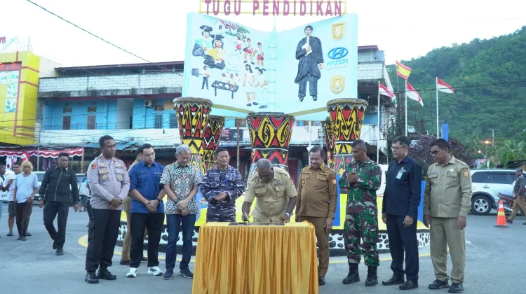 Tugu Pendidikan Abepura Direnovasi, Pemkot Apresiasi Dukungan CSR