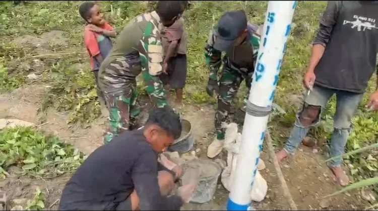 Korem 172/PWY Percepat Pembangunan Papua Pegunungan lewat Karya Bakti Skala Besar
