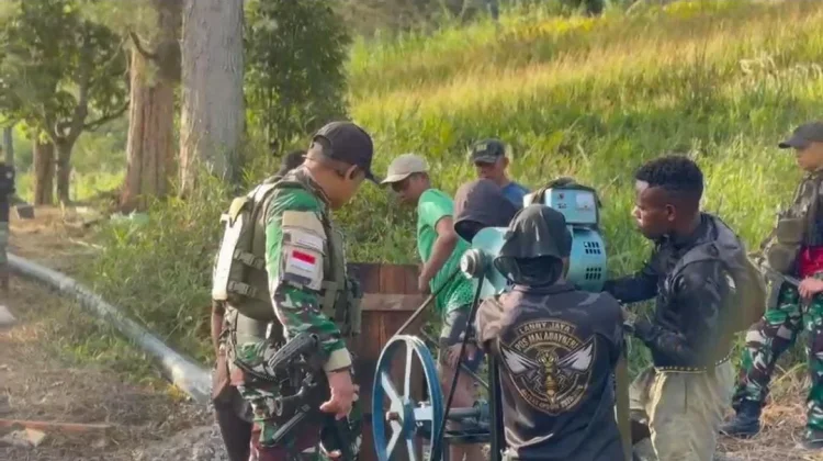 Korem 172/PWY Percepat Pembangunan Papua Pegunungan lewat Karya Bakti Skala Besar