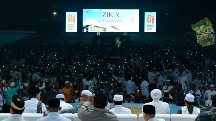 Ratusan Jemaah Hadiri Zikir dan Doa Kebangsaan Indonesia