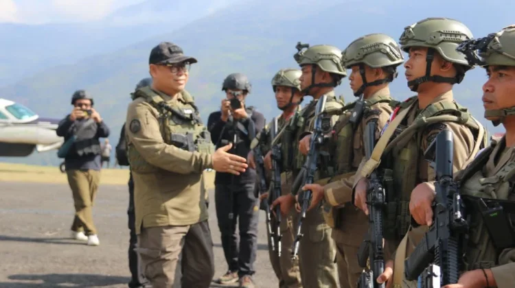 Kaops Damai Cartenz Cek Personel dan Kesiapsiagaan di Kiwirok