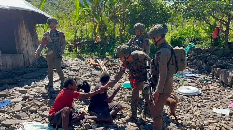 Satgas Damai Cartenz Perkuat Patroli Humanis di Distrik Muara, Puncak Jaya