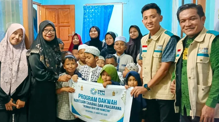 YBM PLN Bantu Rumah Qur'an Hamizan Jayapura, Dukung Pembelajaran 40 Santri