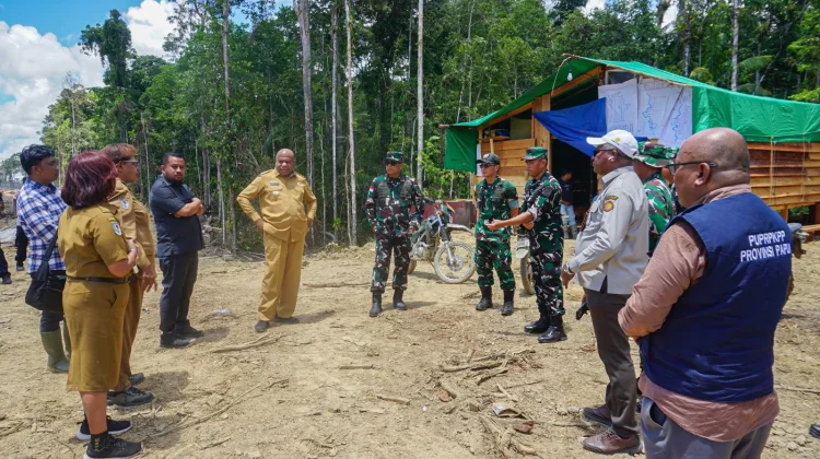 Pangdam Cenderawasih dan Gubernur Papua Tinjau Program Cetak Sawah di Senggi