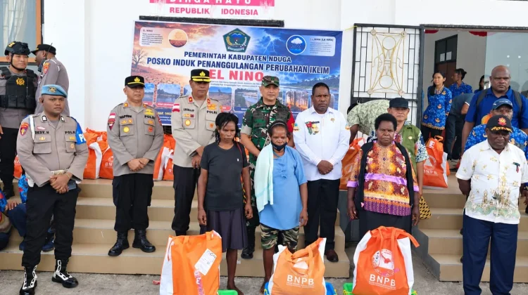 Kodim 1706/Nduga Pastikan Bantuan El Niño Tepat Sasaran