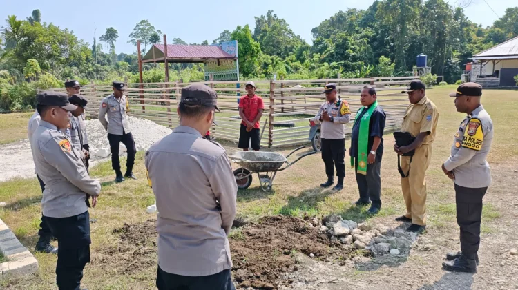 Polsek Bonggo Bangun Rumah Problem Solving, Warga Punya Ruang Bersama