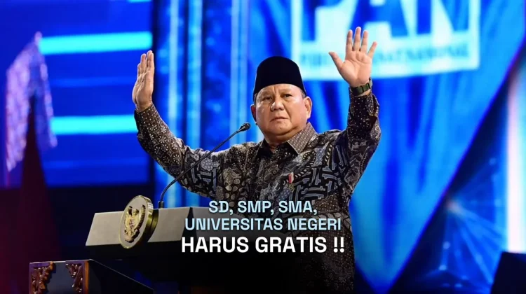 Presiden Hadirkan Pendidikan Negeri Gratis dari SD hingga Perguruan Tinggi