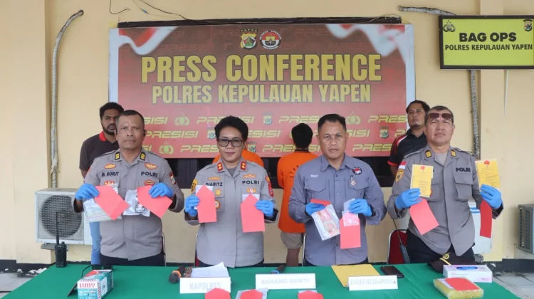 Polres Kepulauan Yapen Ungkap Peredaran Sabu, Dua Tersangka Diamankan