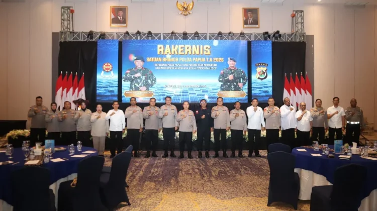 Rakernis Satbrimob Polda Papua Perkuat Kesiapsiagaan dan Sinergitas
