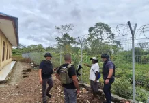 Satgas ODC Laksanakan Pengamanan di Bandara Korowai Batu