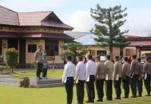 Kapolres Jayapura Pimpin Apel Perdana Personel