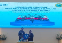 BRI Serahkan Bantuan Motor Operasional Sinode GKI Papua